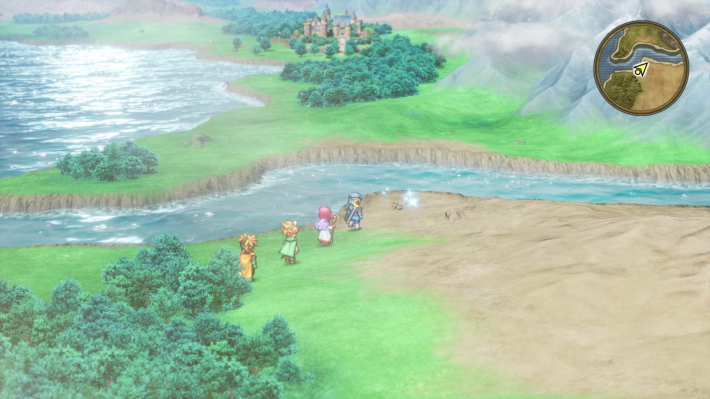 ドラクエ2リメイクのローレシア 南の島 砂漠①キラキラ