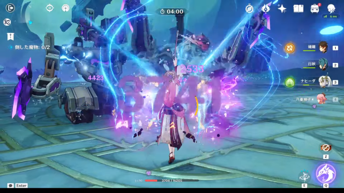 陸巡艇の攻撃を感電/月感電で止める