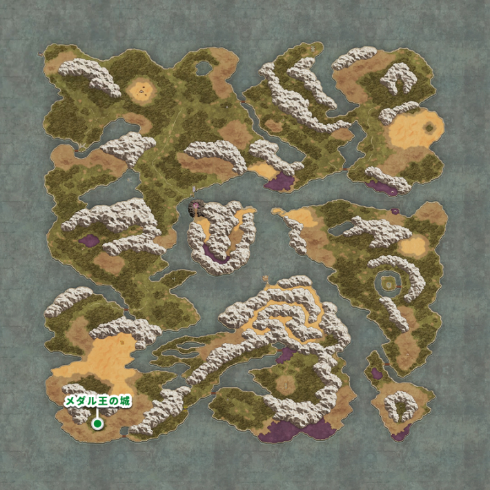 ドラクエ1リメイクのメダル王の城