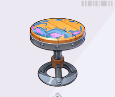 ブリキの海辺スツール