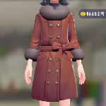 ポケモンZAのファーコート＆ニットセット(レッド/パープル)