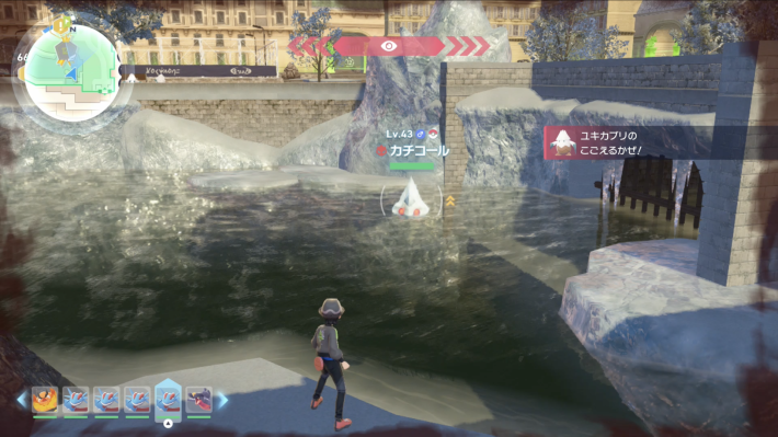 ポケモンzaのオヤブンカチコールの現地画像