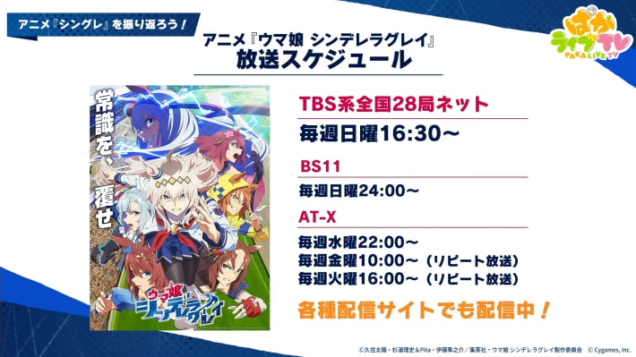 生放送『ぱかライブTV Vol.53』情報まとめの画像