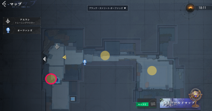 ヴィック・ブラザーフッドのエピソード6-1_マップ画像