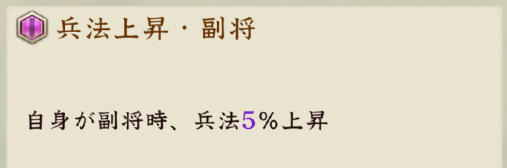 兵法の効果と上げ方の画像