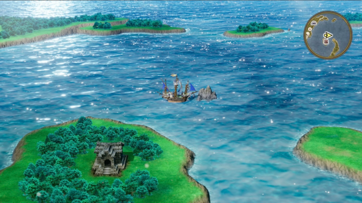 ドラクエ2リメイクの勇者の泉の洞窟 南東 海の上の秘密の場所