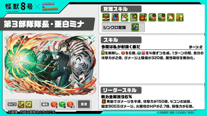 パズドラの亜白ミナの性能