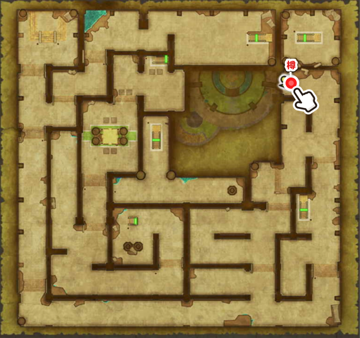 ドラクエ2リメイクのガライの墓地下3階小さなメダル場所マップ