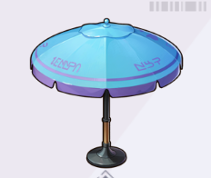 オーシャンブルーのパラソル