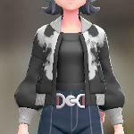 ポケモンZAのブルゾン＆オフショルセット(ホワイトインク/ビビッドブラック)