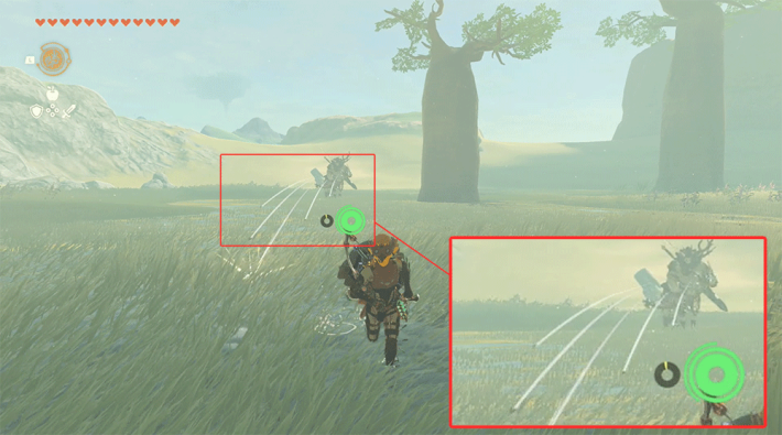 ライネルが放つ弓矢が5本の場合