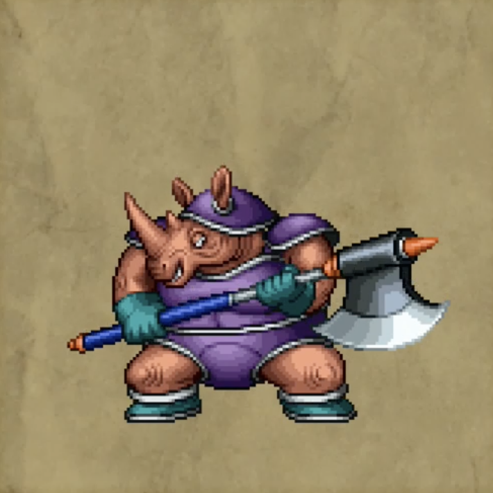 ドラクエ2リメイクのパープルライノ