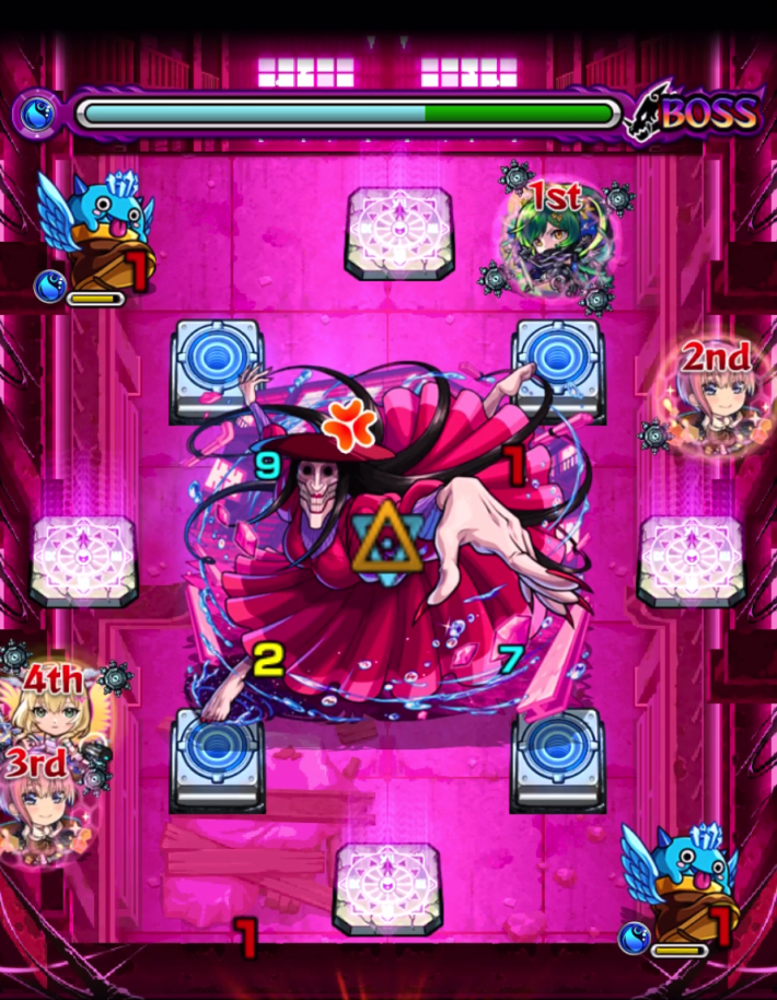 アクロバティックさらさら【超究極】のボス1_移動後