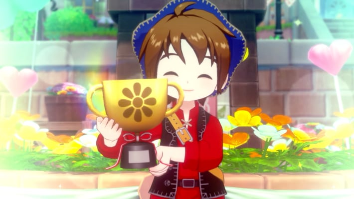 牧場物語 風のグランドバザールの花祭りで優勝