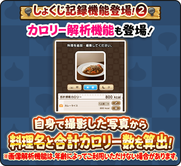 たべたんですの画像解析ができる