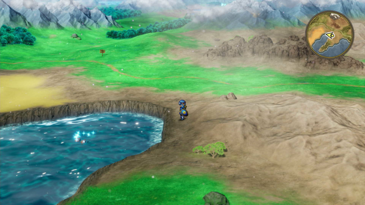 ドラクエ2リメイクのローレシア西 リアス式海岸の間キラキラ