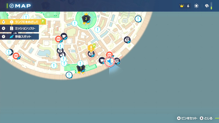 ポケモンZAの売店マップ3