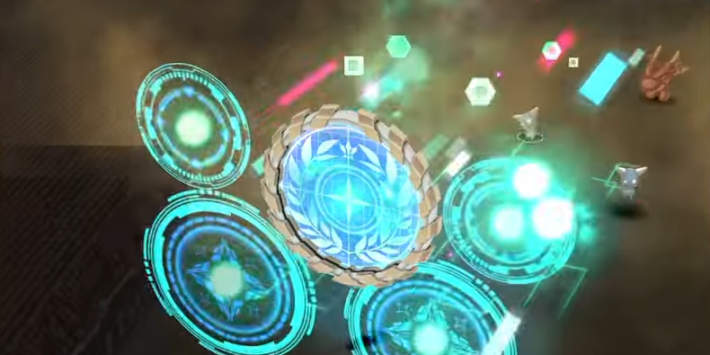 移動操作ビームで攻撃