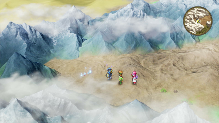 ドラクエ2リメイクのオアシス 南 山の先キラキラ