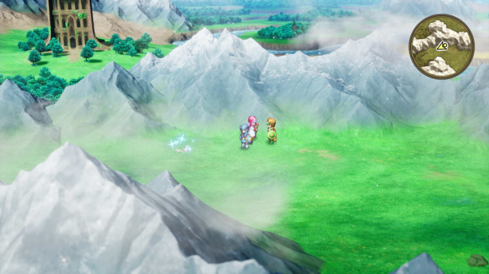 ドラクエ2リメイクの風の塔 南南東 山の先キラキラ