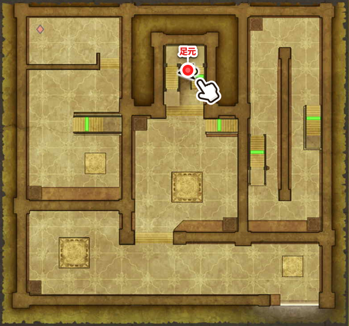 ドラクエ2リメイクの満月の塔3階小さなメダル場所マップ