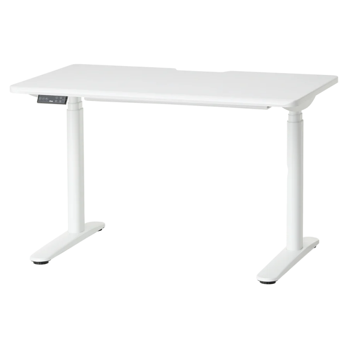 Pixio、ブランド初の電動昇降ゲーミングデスクを11月12日予約開始。奥行き70cmのオールホワイトデザイン、10%OFFセールもの画像