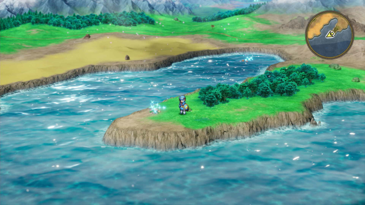 ドラクエ2リメイクのローレシア西 リアス式海岸の先端キラキラ