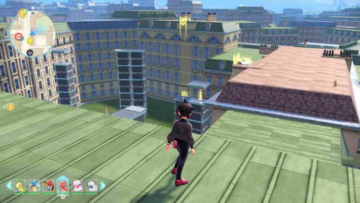 ポケモンZAの屋根上