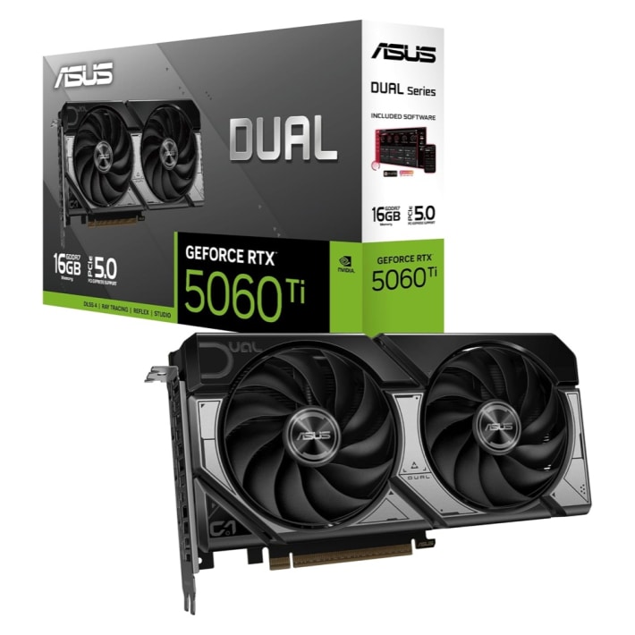ASUS DUAL GeForce RTX 5060 Ti 16GB OCの画像