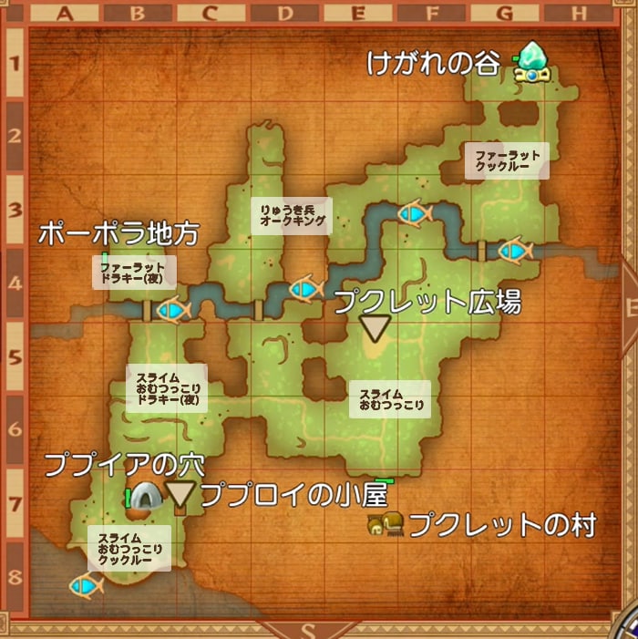 プクレット地方敵分布