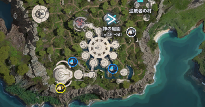 トレジャーカプセルの場所一覧の画像