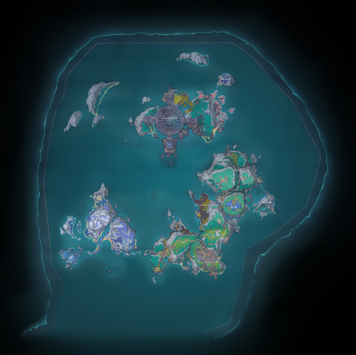 原神のナドクライ全体マップ