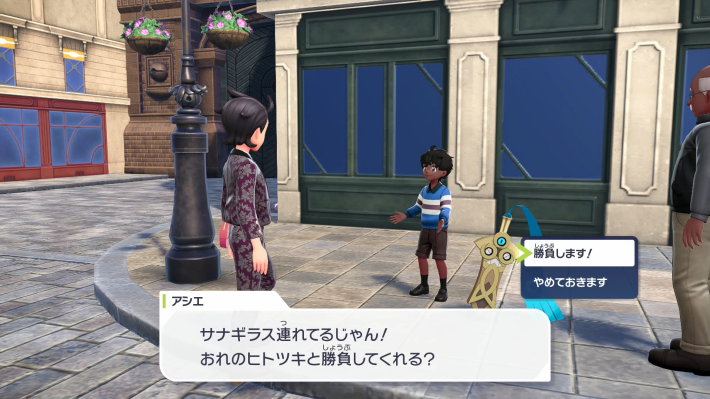 ポケモンZAの手持ちをサナギラスのみにしてアシエと会話