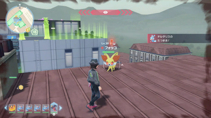 ポケモンzaのオヤブンフォッコの現地画像