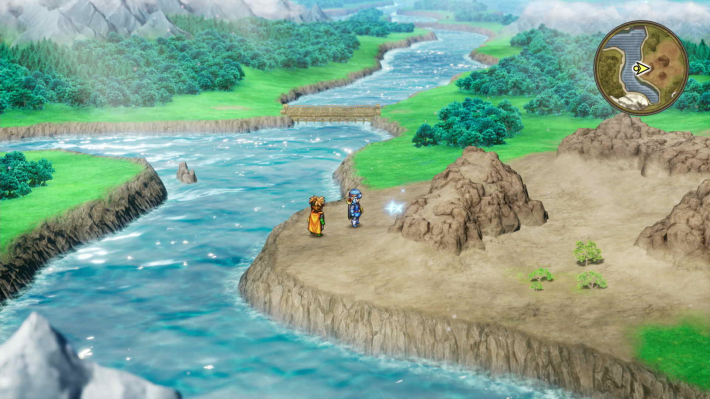 ドラクエ2リメイクの森の廃村 北西キラキラ