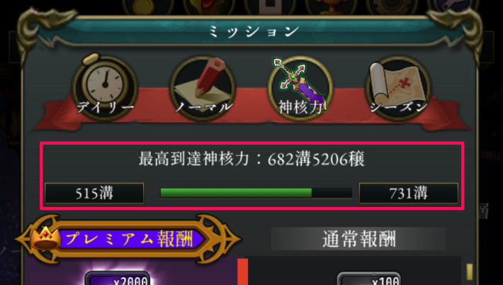 ログウィズの神核力パスのレベルアップ条件