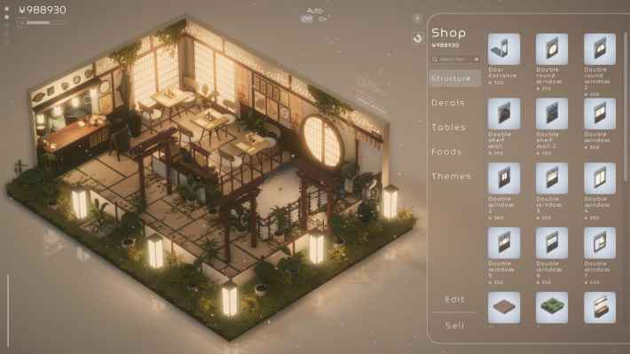 和風のお店を経営するシミュレーションゲーム『Midori no Kaori』が