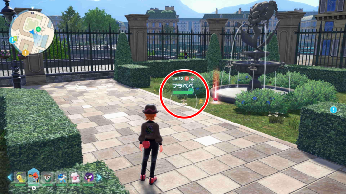 ポケモンZAの白いフラベベの現地画像