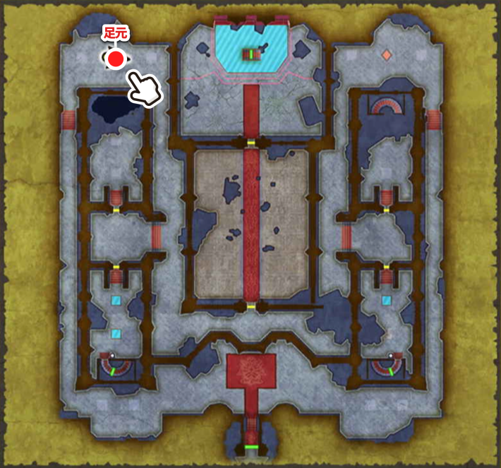 ドラクエ2リメイクの竜王の城1階小さなメダル場所マップ