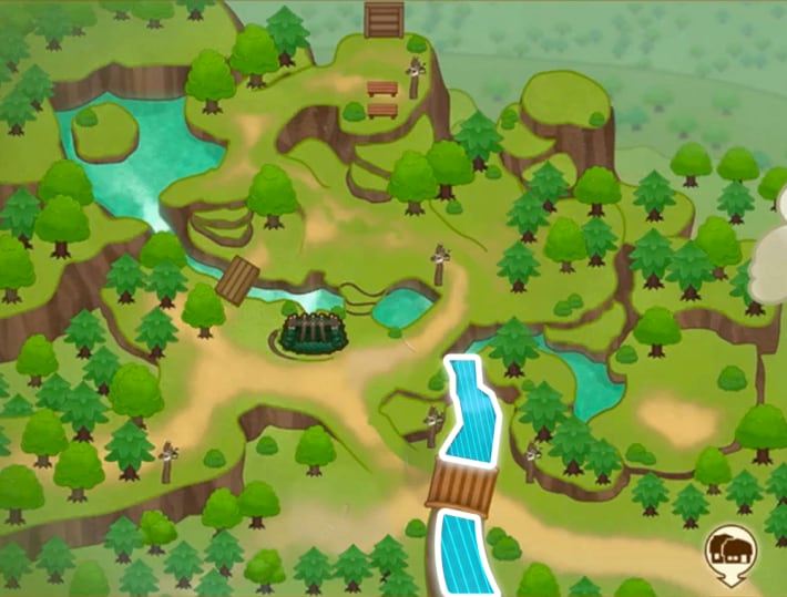 牧場物語 風のグランドバザールの山の下流