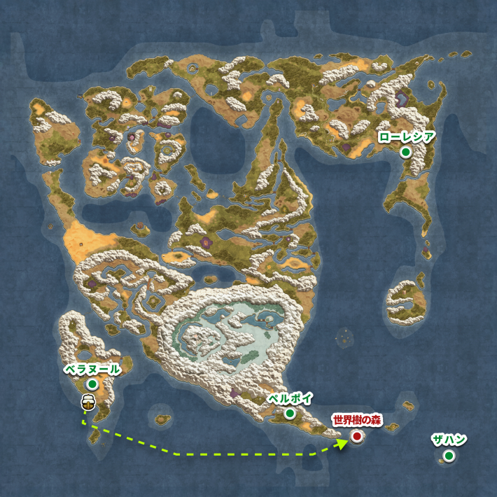 ドラクエ2リメイクの世界樹の森の場所と行き方