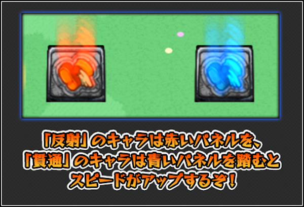 撃種スピード変化パネルの効果と仕様の画像