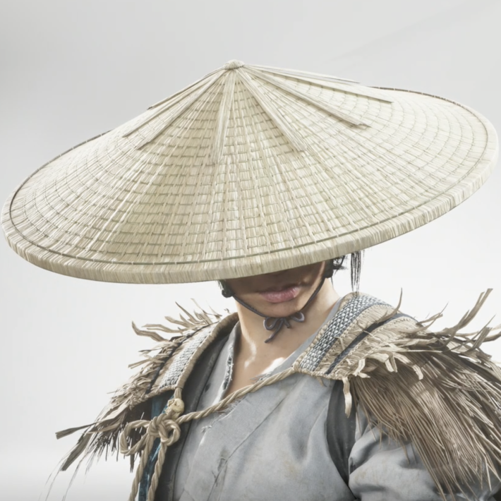 ゴーストオブヨウテイの重荷の菅笠