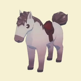 牧場物語 風のグランドバザールの白ウマ