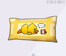 アヒルちゃんのロング抱き枕