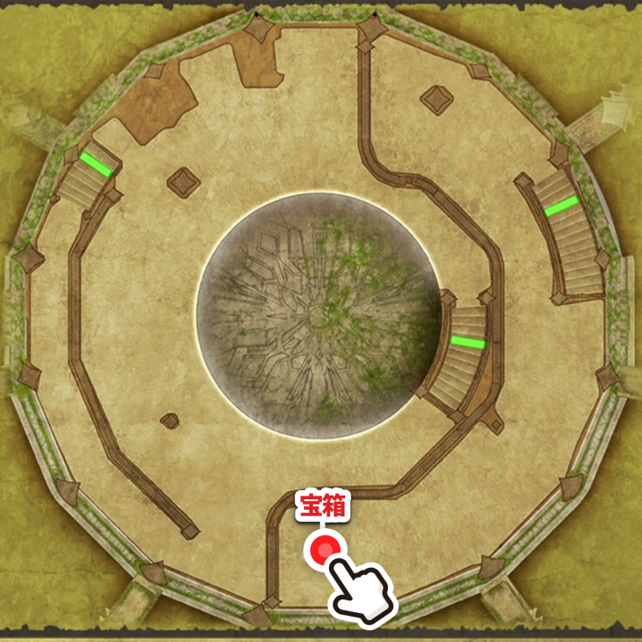 ドラクエ2リメイクやすらぎの歌の巻物の入手場所拡大マップ