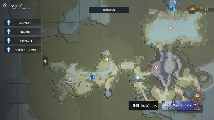 古代巨樹の宝箱1_マップ