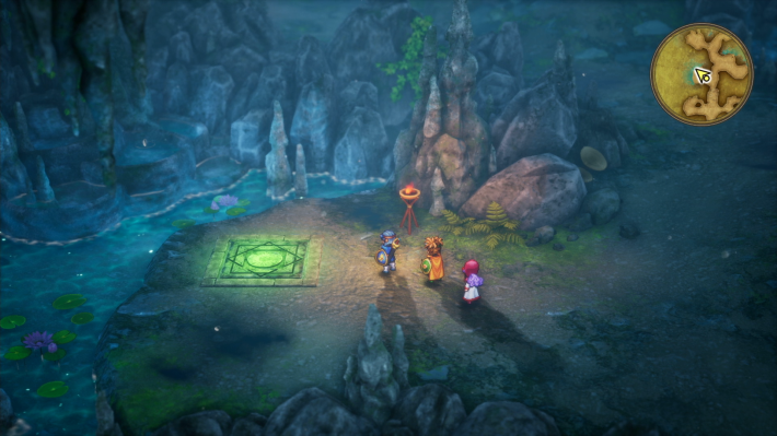 ドラゴンクエスト2リメイクの湖の洞窟の回復床