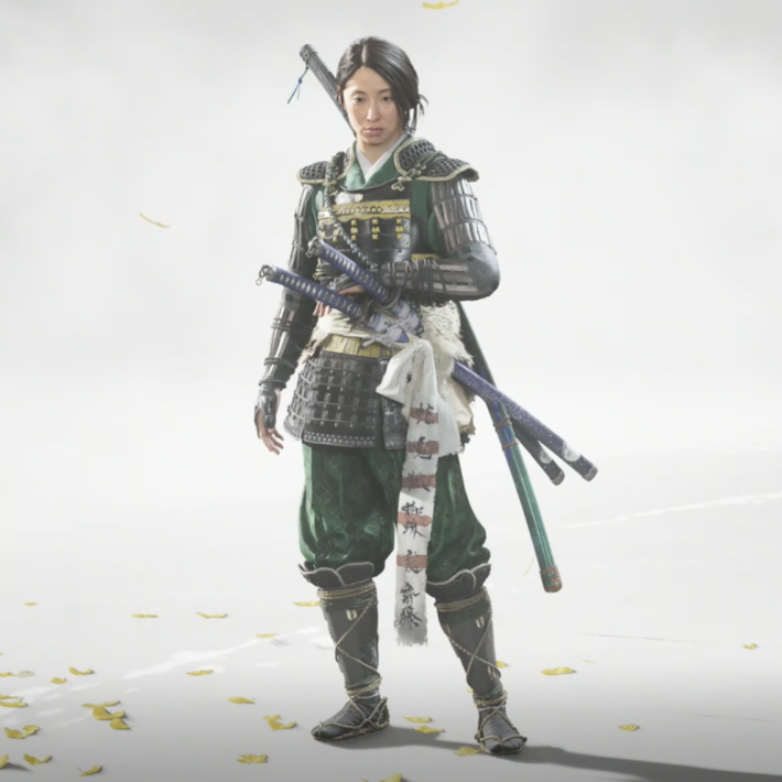 ゴーストオブヨウテイの萌黄糸威