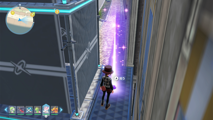 ポケモン研究所西のアスレチック下部